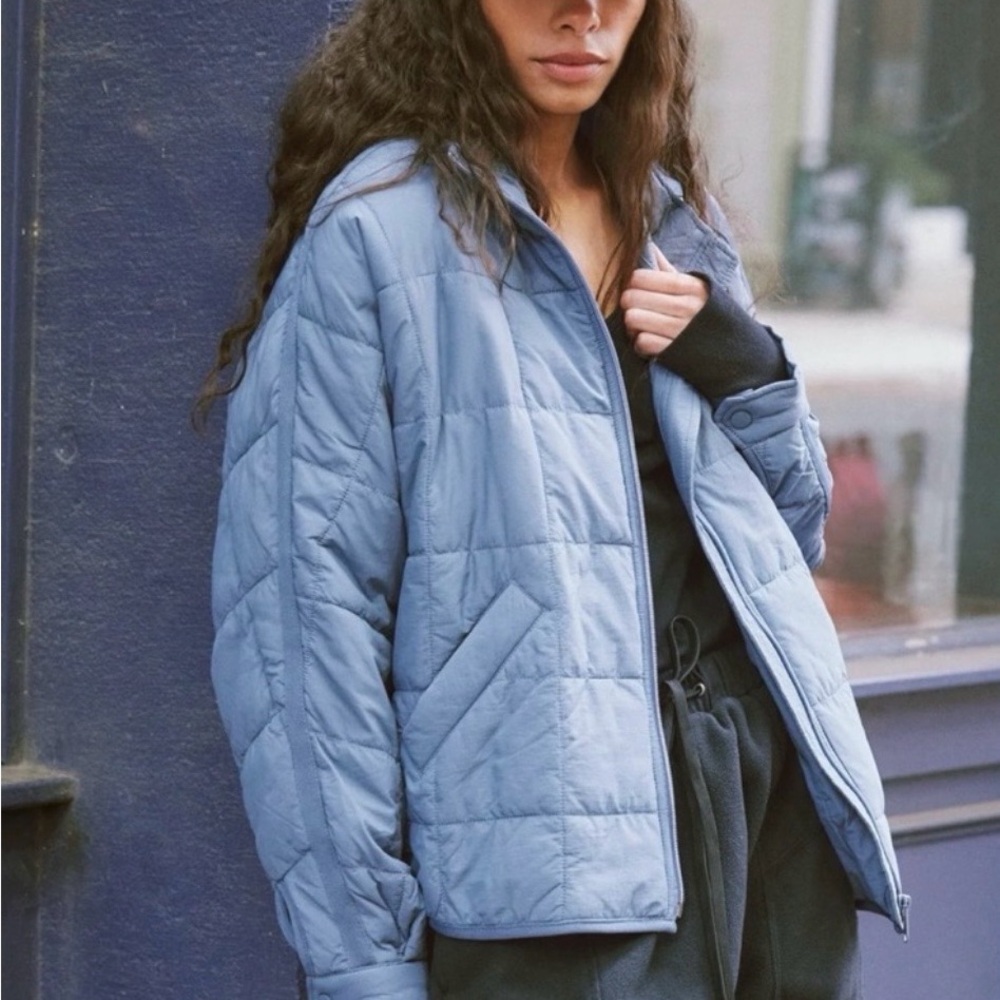 FP Movement by Free People Powder Blue Quilted Puffer Jacket